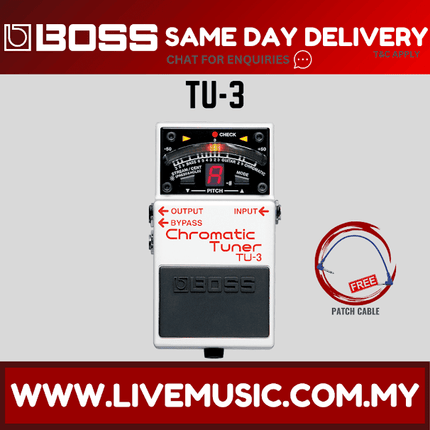 Boss TU-3 Chromatic Tuner Pedal (TU3)