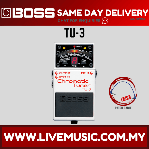 Boss TU-3 Chromatic Tuner Pedal (TU3)