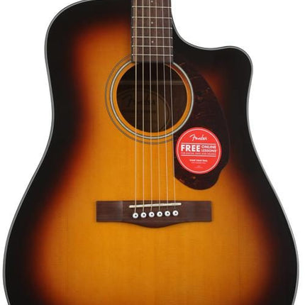 Fender CD-140SCE Dreadnought Acoustic-Electric Guitar with Case - Sunburst (CD140SCE/CD 140SCE)