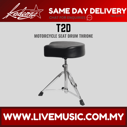 Kadenza T2D motorcycle style drum throne ( KDZ / T 2D / T2D )