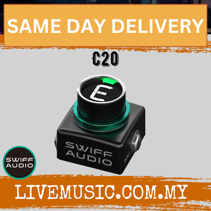 Swiff Audio C20 Mini Guitar Pedal Tuner ( C-20 C 20 )