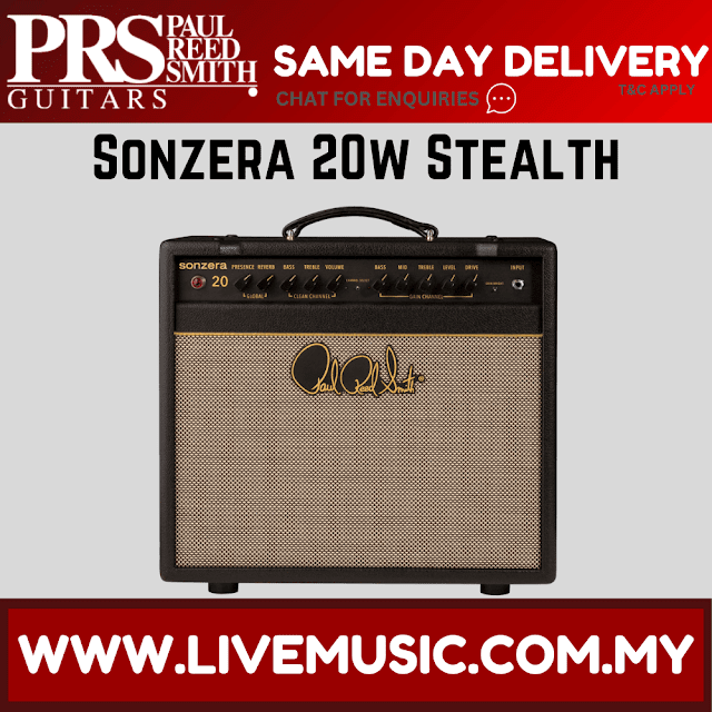 PRS Sonzera 20w 1x12 Combo Tube Amplifier, Stealth