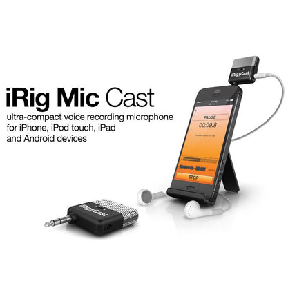 IK Multimedia iRig Mic Cast - Compact Voice Microphone for Android/IOS (MicCast/Mic-Cast)