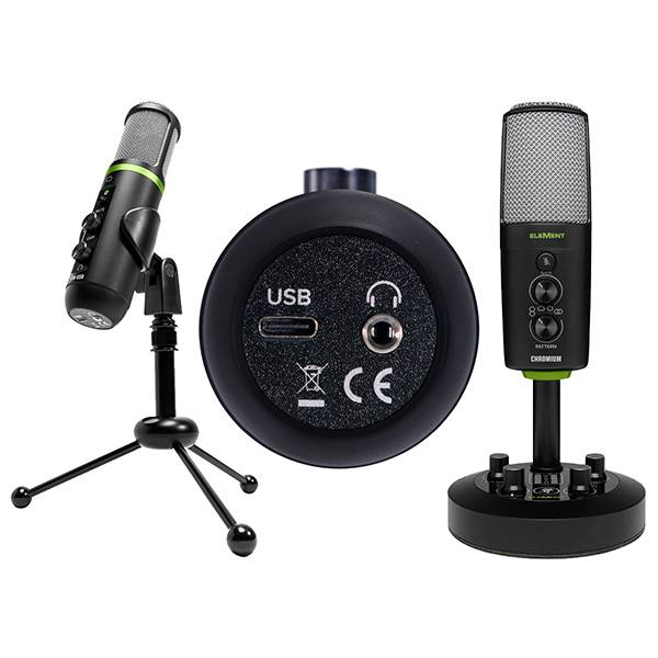 Mackie EM-CHROMIUM USB Condenser Microphone with 2-channel Mixer (EMCHROMIUM/EM CHROMIUM)