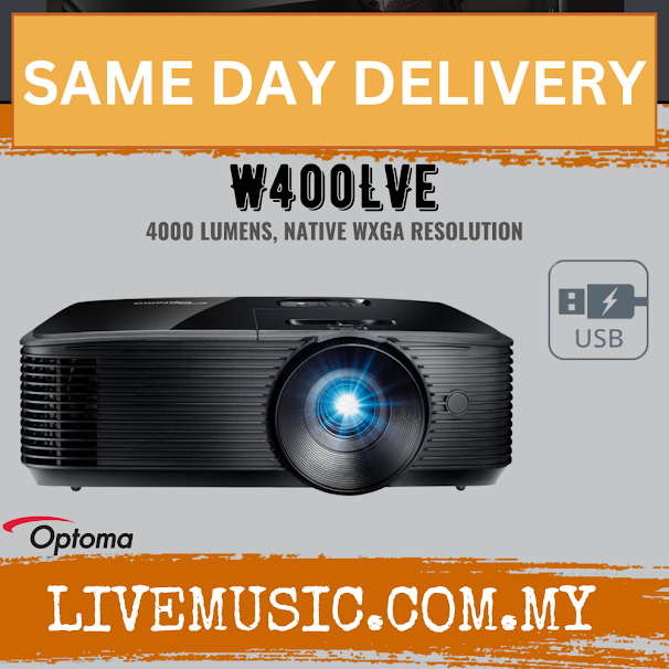 Optoma W400LVE Compact And Powerful Projector 4000ansi lumens ( W400-LVE / W400 LVE )
