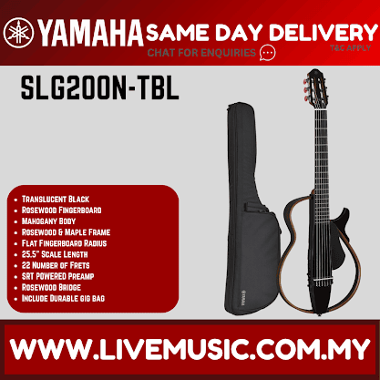 Yamaha SLG200N Silent Guitar Package, Nylon-string - ( SLG-200N / SLG 200N )