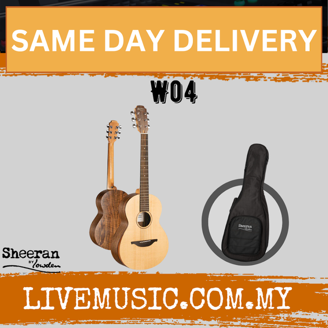 Sheeran by Lowden W04 Acoustic Guitar w/ Figured Walnut Body & Sitka Spruce Top ( W 04 / W-04 )