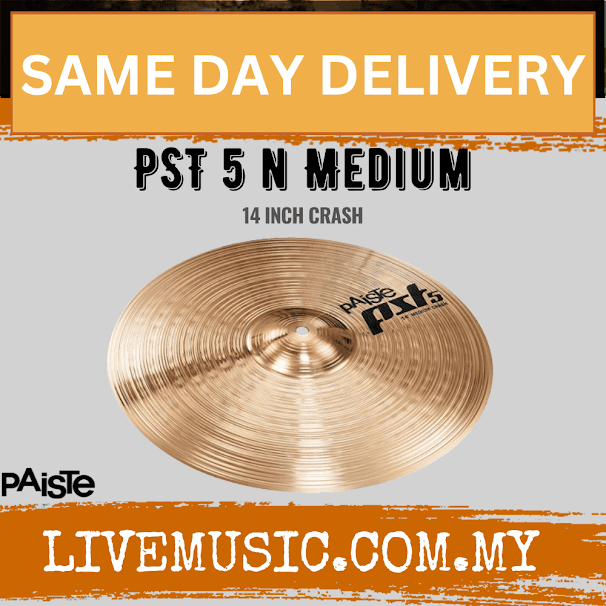 Paiste PST5 N 14" Medium Crash Cymbal (PST 5 / PST-5 / PAIPST5NMCR )