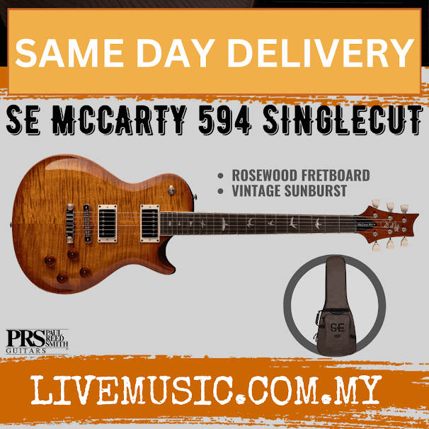 PRS SE Singlecut McCarty 594 Electric Guitar, Vintage Sunburst
