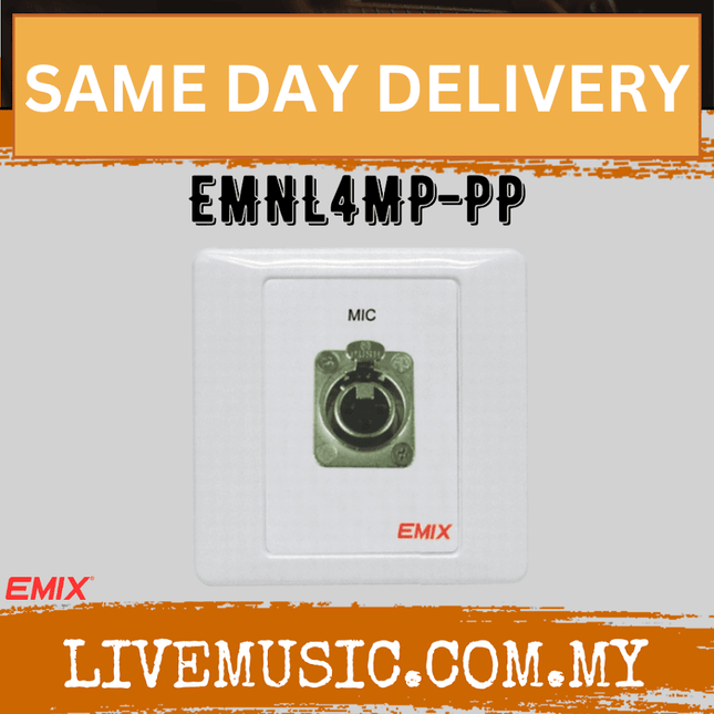 EMIX EMNL4MP-PP Single Neutrik Speakon 4-pole Speakon Socket Panel ( EMNL4MPPP / EMNL4MP PP )
