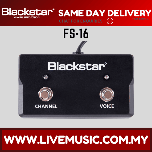 Blackstar FS-16 2 Button Footswitch ( FS 16 / FS16 )
