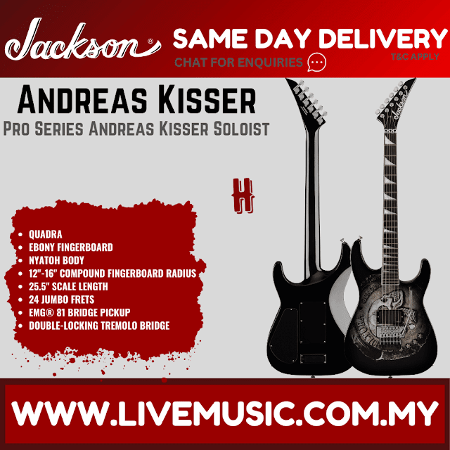 Jackson Pro Series Signature Andreas Kisser Soloist Electric Guitar, Quadra