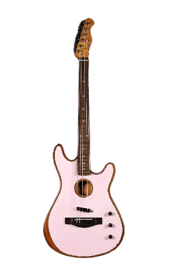 Sqoe SEAE920 Acoustasonic Telecaster Acoustic Electric Guitar w/Bag, Rosewood FB - Pink ( SEAE 920 / SEAE-920 )