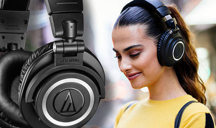 Audio Technica ATH-M50x Professional Monitor Headphone - Black (Audio-Technica M50x)