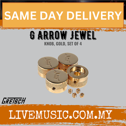 Gretsch G Arrow Jewel Knob, Gold, Set of 4