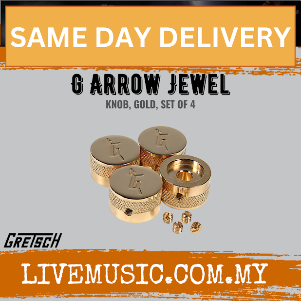 Gretsch G Arrow Jewel Knob, Gold, Set of 4