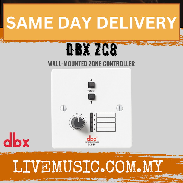 Dbx By Harman ZC8 EU Wall-Mounted Zone Controller ( ZC8-EU / ZC8EU )