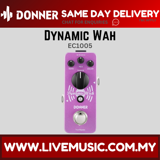 Donner Dynamic Wah-Wah Pedal Filter Effect