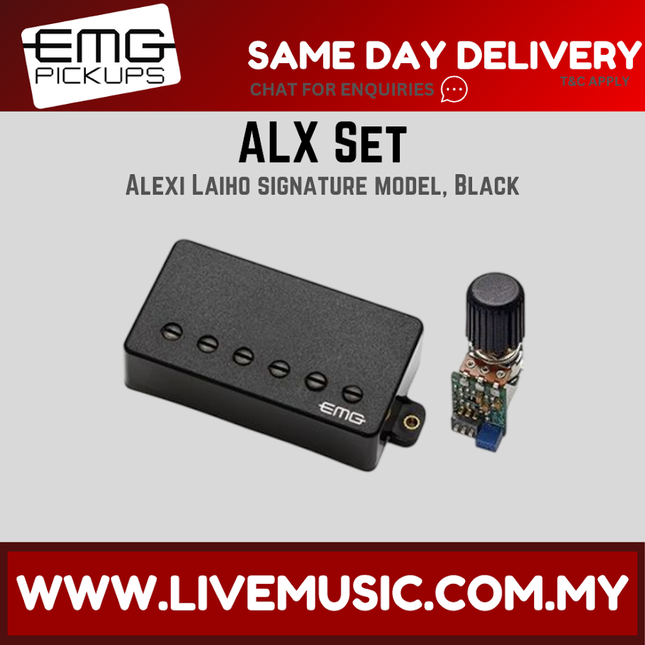 EMG ALX SET Alexi Laiho Signature Model Humbucker Pickups - Black