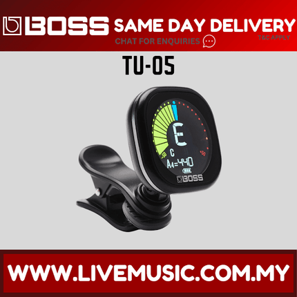 Boss TU-05 Rechargeable Clip On Chromatic Tuner (TU05)