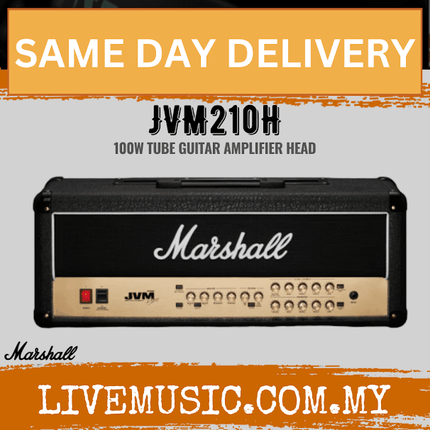 Marshall JVM210H 100 Watt Tube Guitar Amplifier Head (JVM-210H)