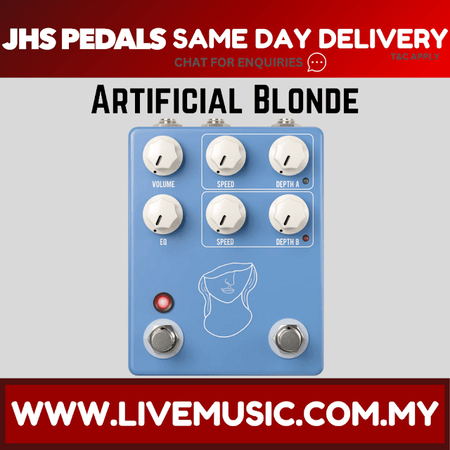 JHS Artificial Blonde Madison Cunningham Artist Signature Vibrato Guitar Pedal