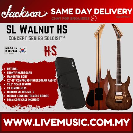 Jackson Concept Series Soloist SL HS Electric Guitar, Walnut