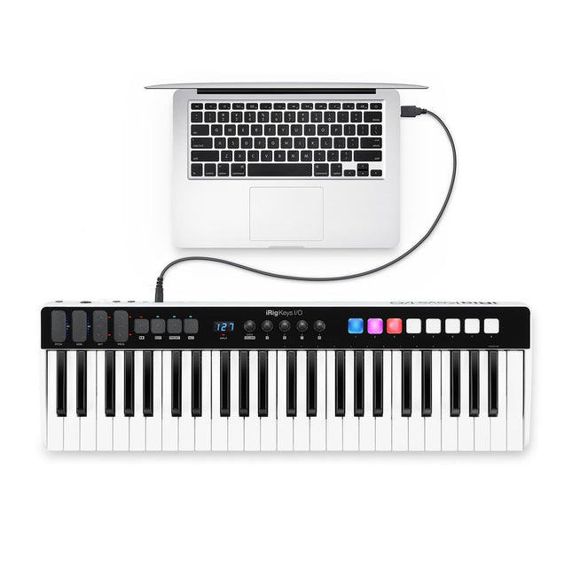 IK Multimedia iRig Keys I/O 49 - 49 Key Keyboard Controller For Mac & PC with Audio Interface (Keys-I/O)