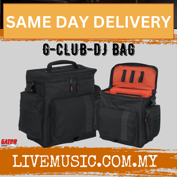 Gator G-CLUB-DJ BAG for 35 LPs & Serato-Style Interface (GCLUBDJBAG)