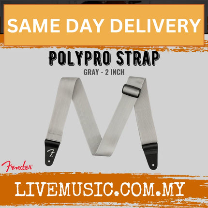 Fender Polypro Guitar Strap, Gray