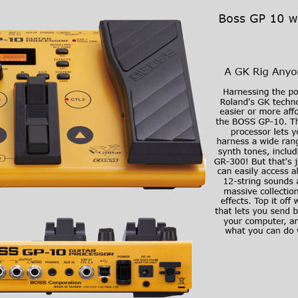 Boss GP-10GK Guitar Processor Pedal (GP10GK/GP10/GP-10)