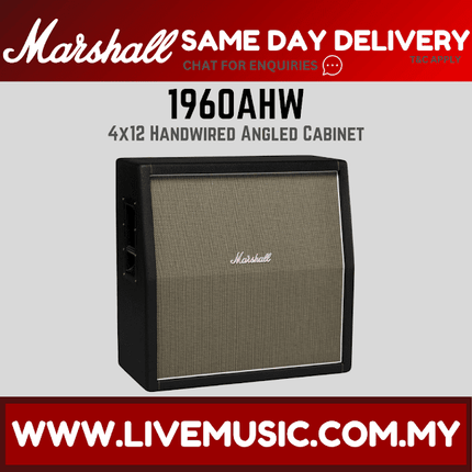 Marshall 1960AHW 4x12inch 120watt Handwired Angled Extension Cabinet (1960-AHW)