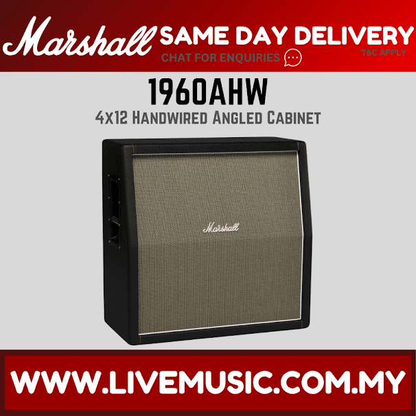 Marshall 1960AHW 4x12inch 120watt Handwired Angled Extension Cabinet (1960-AHW)