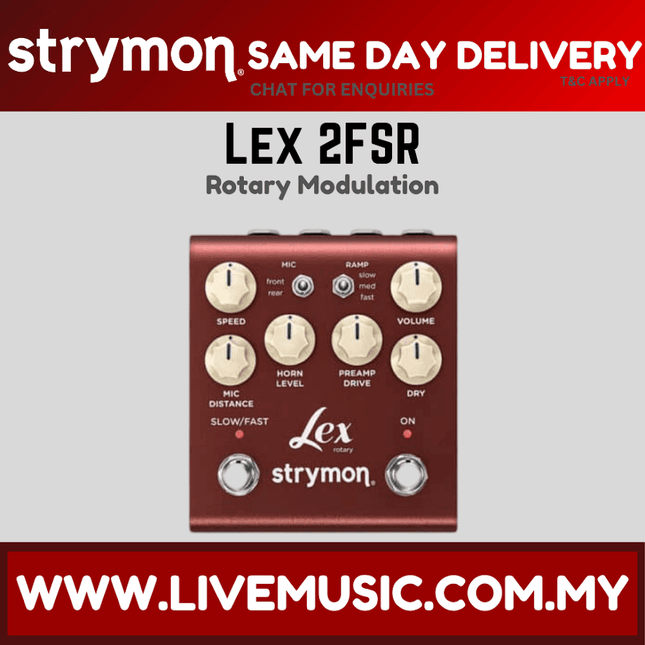 Strymon Lex 2FSR Rotary Speaker Guitar Effects Pedal