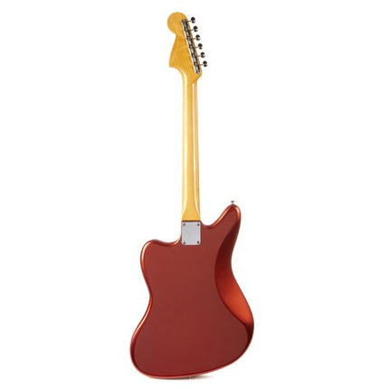 Fender Artist Johnny Marr Jaguar Electric Guitar, RW FB, Olympic White / Metallic KO-Metallic KO