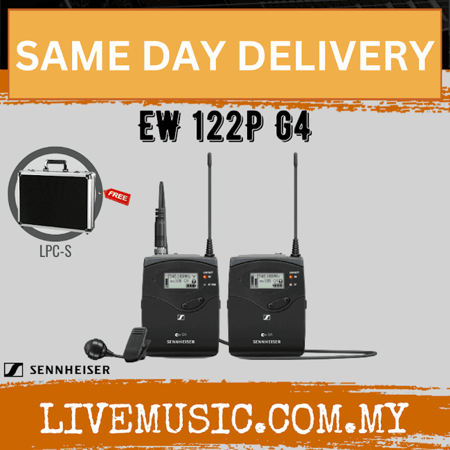 Sennheiser EW 122P G4 Portable Wireless Lavalier Microphone System ( EW-122P-G4 / EW122PG4 )