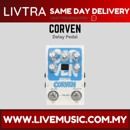 Livtra Corven Stereo Delay Guitar Effect Pedal
