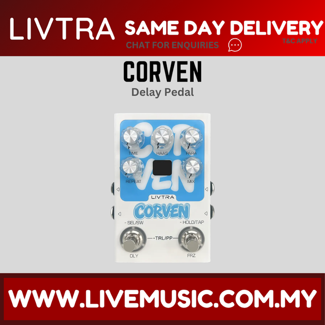 Livtra Corven Stereo Delay Guitar Effect Pedal