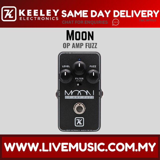 Keeley Moon Op Amp Fuzz Guitar Effects Pedal