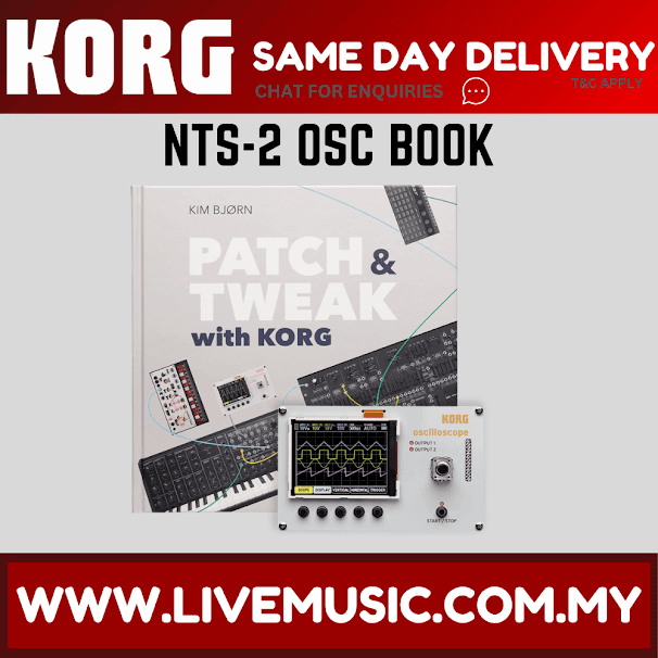 Korg Nu:Tekt NTS-2 Oscilloscope DIY Kit + Patch & Tweak Book Bundle ( NTS 2 / NTS2 )