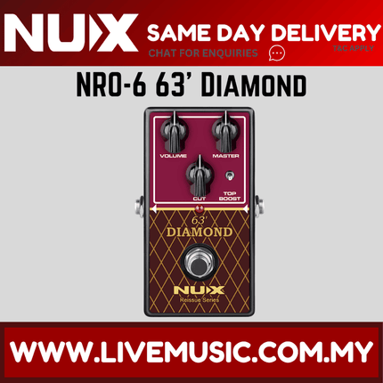 Nux NRO-6 63 Diamond Overdrive Pedal ( NRO6 NRO 6 )