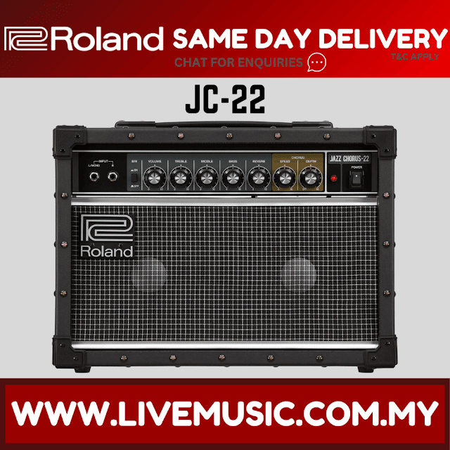 Roland JC-22 - Jazz Chorus 30-watt Stereo Combo Amplifier (JC22 / JC-40 / JC40)