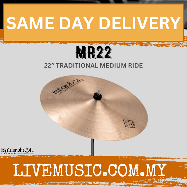 Istanbul Agop Cymbals MR22 22" Traditional Medium Ride Cymbal ( MR-22 / MR 22 )