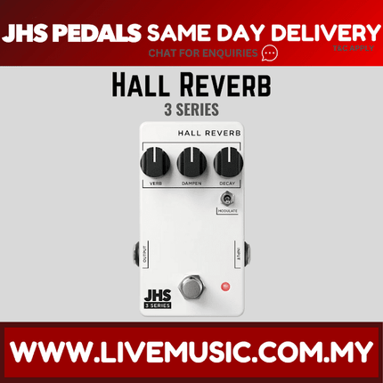 JHS 3 Series Hall Reverb Guitar Effects Pedal