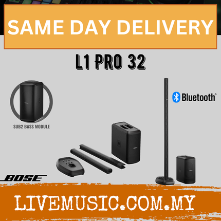 Bose L1 Pro 32 Portable PA System With B10 Sub1 / B10 Sub2 Bass Module ( L1Pro32 / L1 Pro32 )