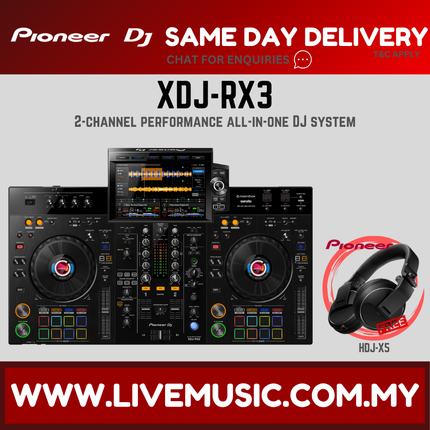 Pioneer DJ XDJ-RX3 2-channel Performance All-In-One DJ System With Monitor Speaker And Case (XDJ RX3/XDJRX3)