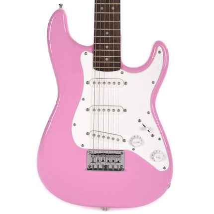 Squier Mini Stratocaster Electric Guitar, Laurel Fretboard - Pink