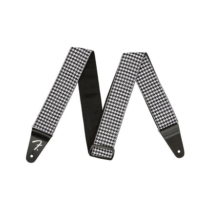 Fender Houndstooth Jacquard Guitar Strap - White