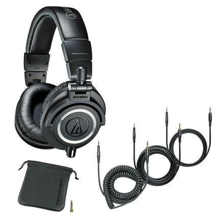 Audio Technica ATH-M50x Professional Monitor Headphone - Black (Audio-Technica M50x)