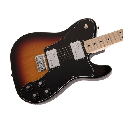 Fender Japan Traditional II 70s Telecaster Deluxe Electric Guitar, Maple Fretboard with Gig Bag - 3-Tone Sunburst